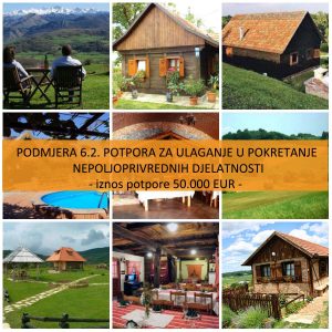 Podmjera 6.2. Potpora ulaganju u pokretanje nepoljoprivrednih djelatnosti u ruralnom području